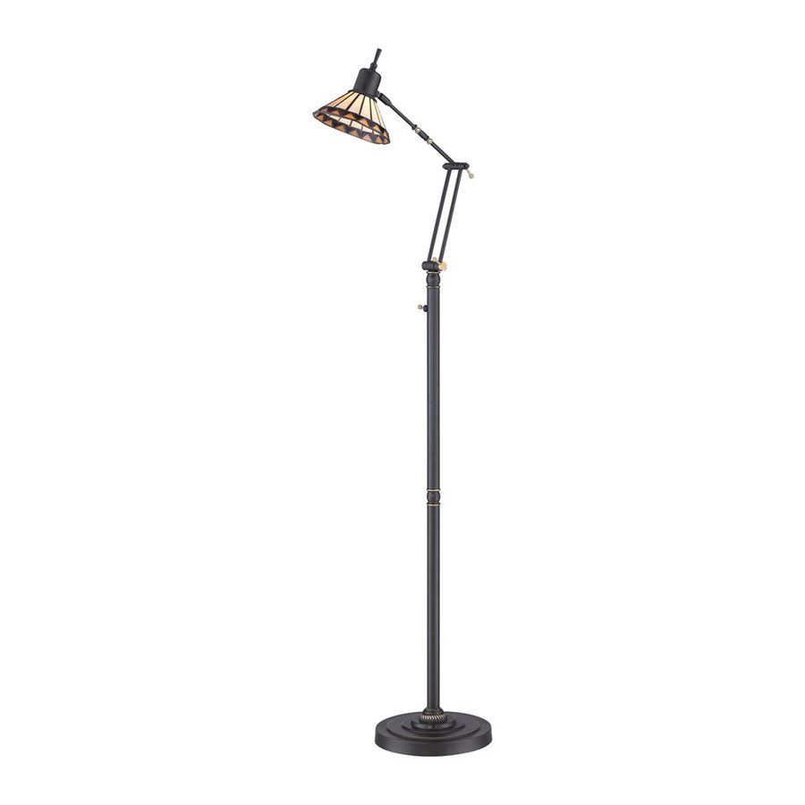 Shop Quoizel 51-in Medici Bronze LED Swing-Arm Floor Lamp with ... Shop Quoizel 51-in Medici Bronze LED Swing-Arm Floor Lamp with ...