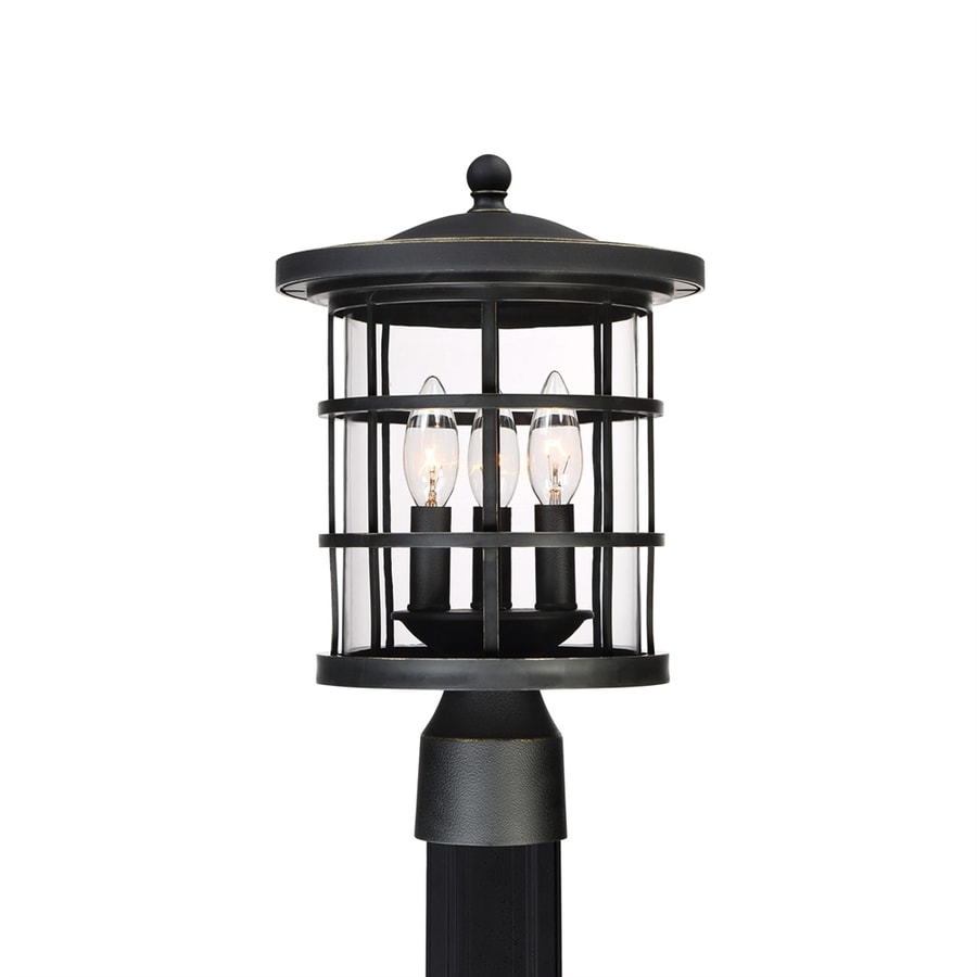 Quoizel Asheville Black Coastal/Nautical Outdoor Post Light at