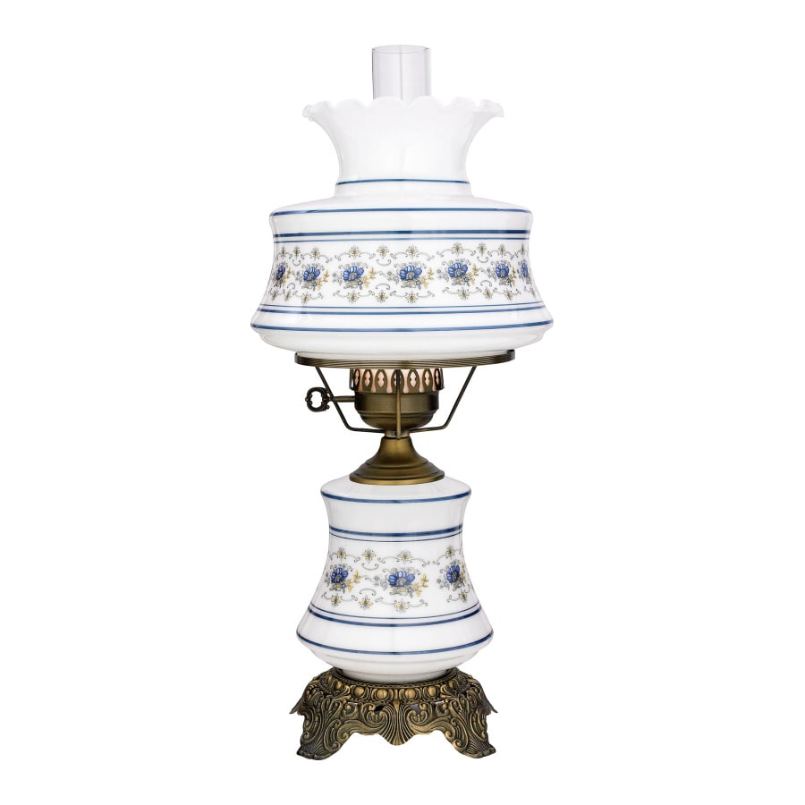 Quoizel Abigail Adams 24 In Antique Brass Rotary Socket Table Quoizel Abigail Adams 24 In Antique Brass Rotary Socket Table Lamp With Glass Shade