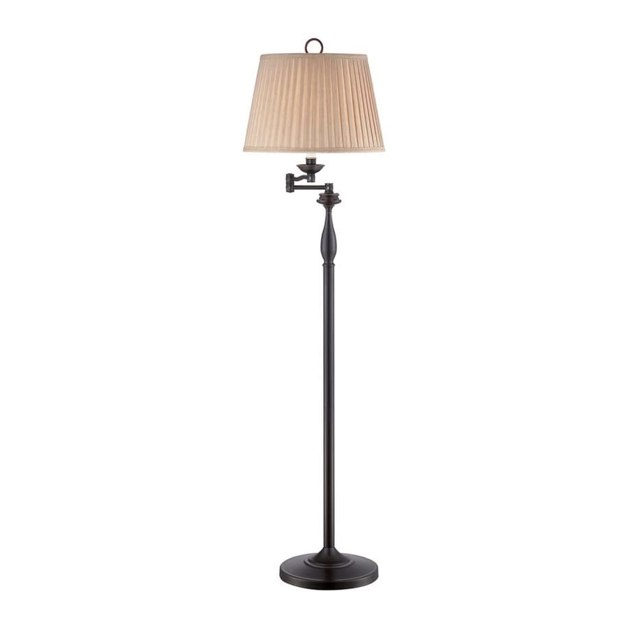 Quoizel Abbey 59in Palladian bronze 4way Swingarm Floor Lamp with