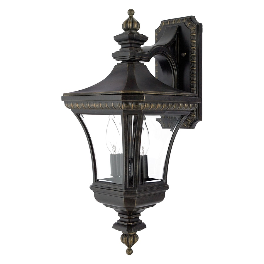 Shop Quoizel Devon 21-in H Imperial Bronze Outdoor Wall Light at Lowes.com