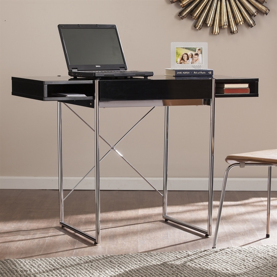 Boston Loft Furnishings Brydent Contemporary Black Laptop Desk at