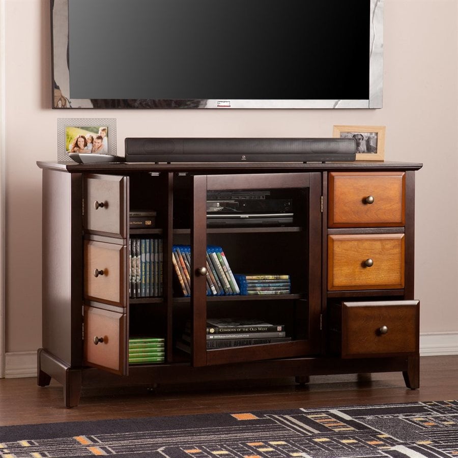 Boston Loft Furnishings Preston Espresso Rectangular TV in the TV Stands department at