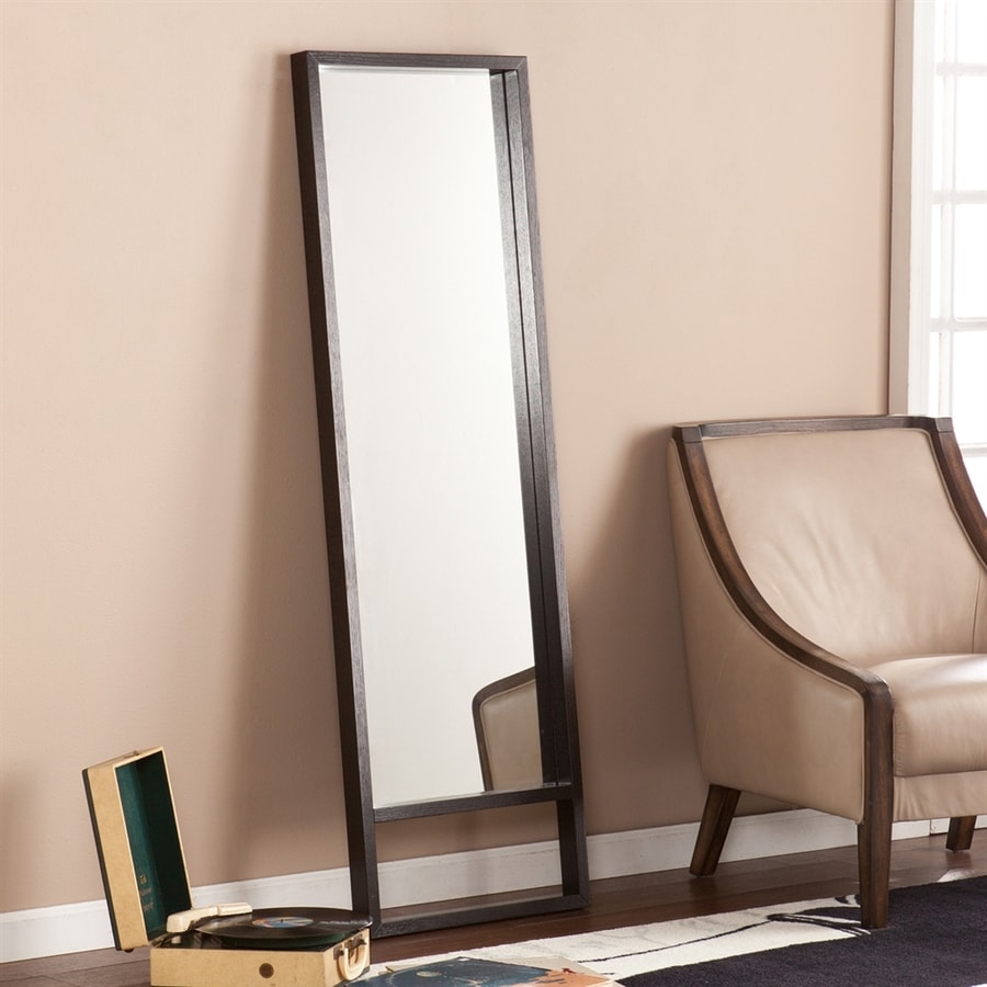 shop boston loft furnishings bray ebony beveled floor mirror at lowes com shop boston loft furnishings bray ebony beveled floor mirror at lowes com