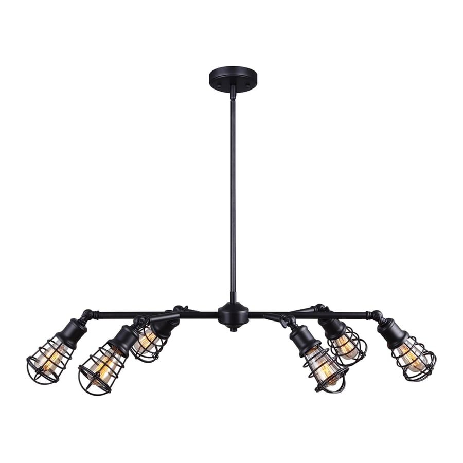 Canarm Otto 40 In 6 Light Granite Cage Chandelier At Canarm Otto 40 In 6 Light Granite Cage Chandelier