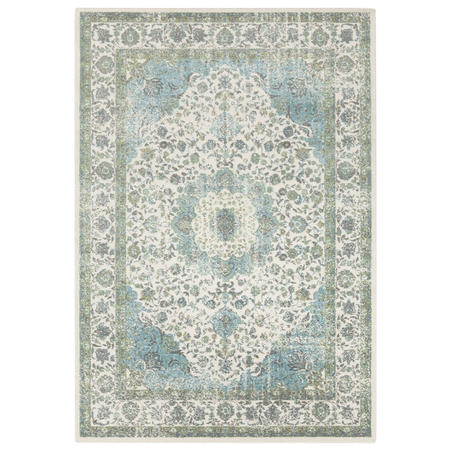 Surya Aberdine Aqua Indoor Oriental Area Rug Common 5 X 7 Surya Aberdine Aqua Indoor Oriental Area Rug Common 5 X 7 Actual