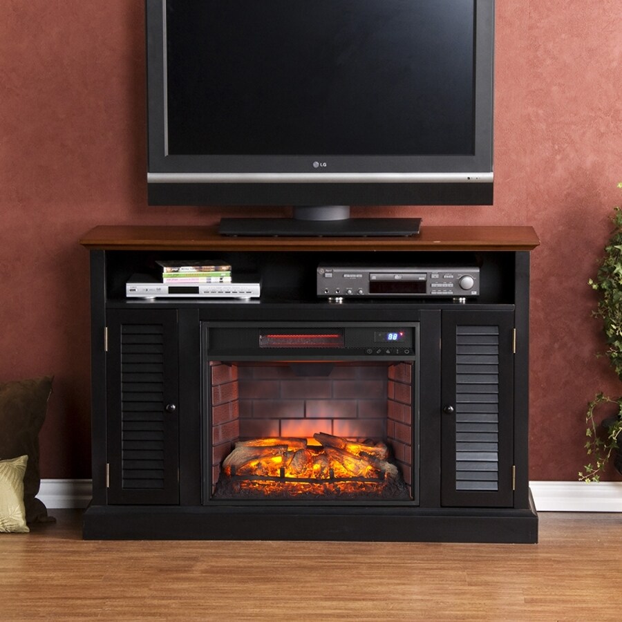 Boston Loft Furnishings 48 In W 5000 Btu Black Warm Walnut Mdf