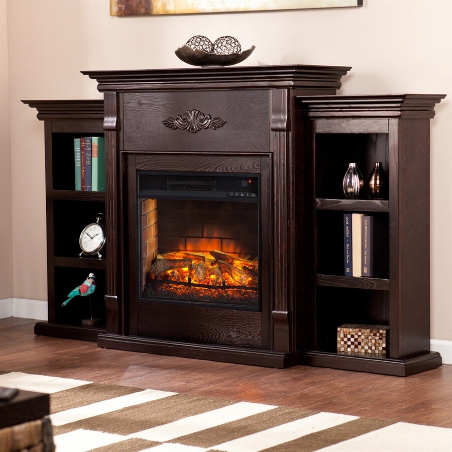 Shop boston loft furnishings 70.25-in w 5000-btu espresso mdf flat wall infrared quartz electric fireplace thermostat remote control included in the electric fireplaces section of Lowes.com