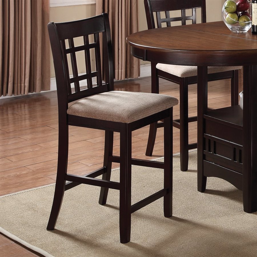 Coaster Fine Furniture Hudson Set of 2 Espresso Counter Stools at
