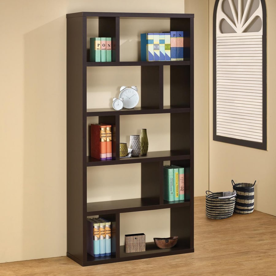 Coaster Fine Furniture Cappuccino Wood Modular Bookcase at Lowes.com