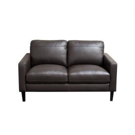 Couches Sofas Loveseats At Lowes Diamond Sofa Omega Dark Chocolate Leather Loveseat