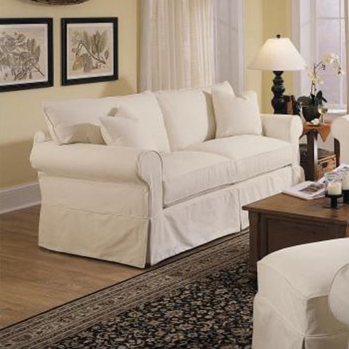 Klaussner Jenny Casual Bull Natural Cotton Sofa at Lowes.com