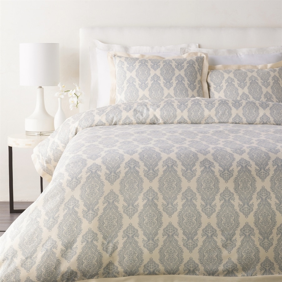 Surya Alia Blue Neutral Full Queen Duvet Cover At Lowes Com