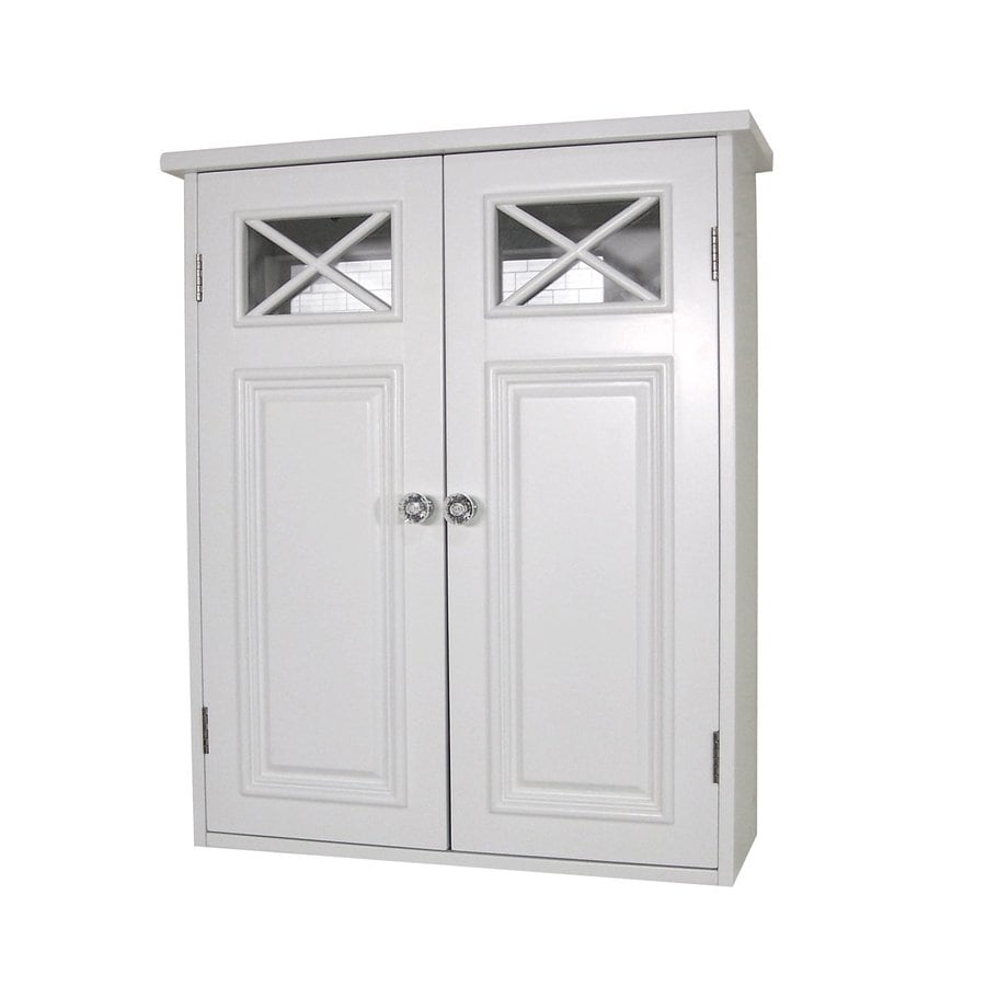 Elegant Home Fashions Dawson 20in W x 24in H x 7in D White Bathroom