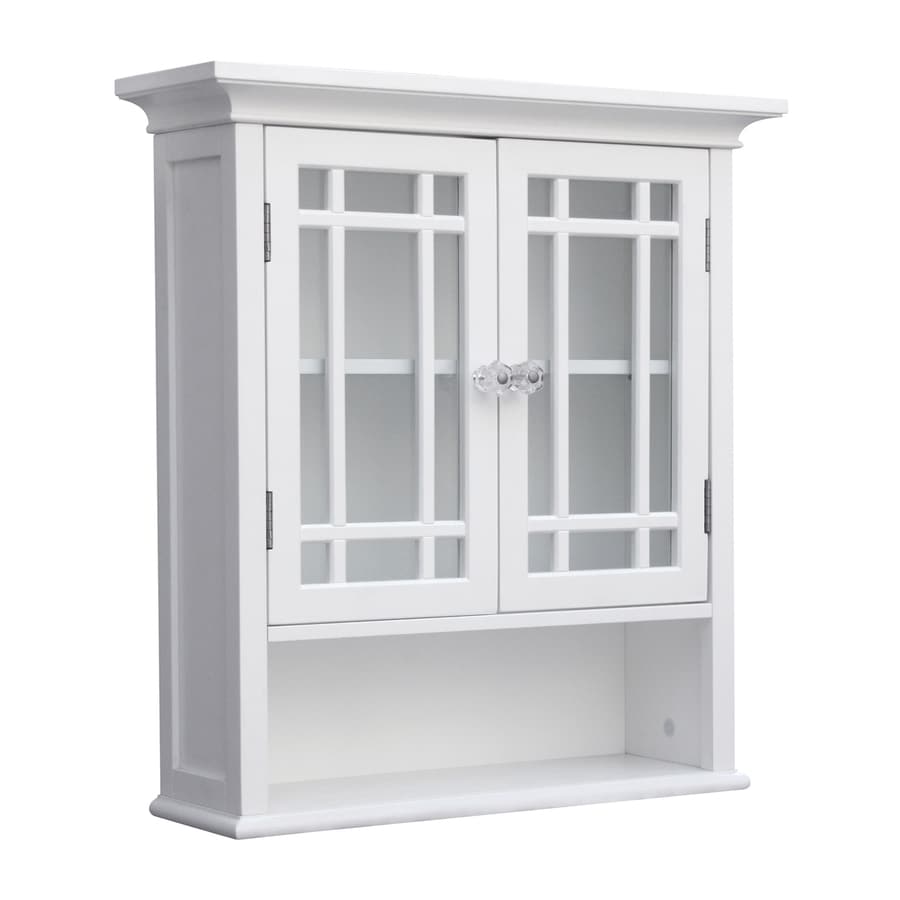 Elegant Home Fashions Neal 22in W x 24in H x 7in D White Bathroom