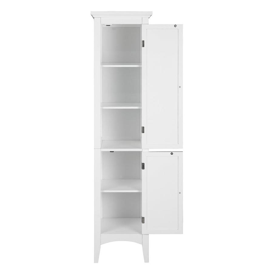 Elegant Home Fashions Slone 15-in W x 63-in H x 15-in D White MDF ...