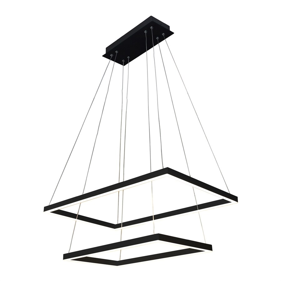 Vonn Lighting Atria 17 375 In 2 Light Black Abstract Led Vonn Lighting Atria 17 375 In 2 Light Black Abstract Led Chandelier Energy Star