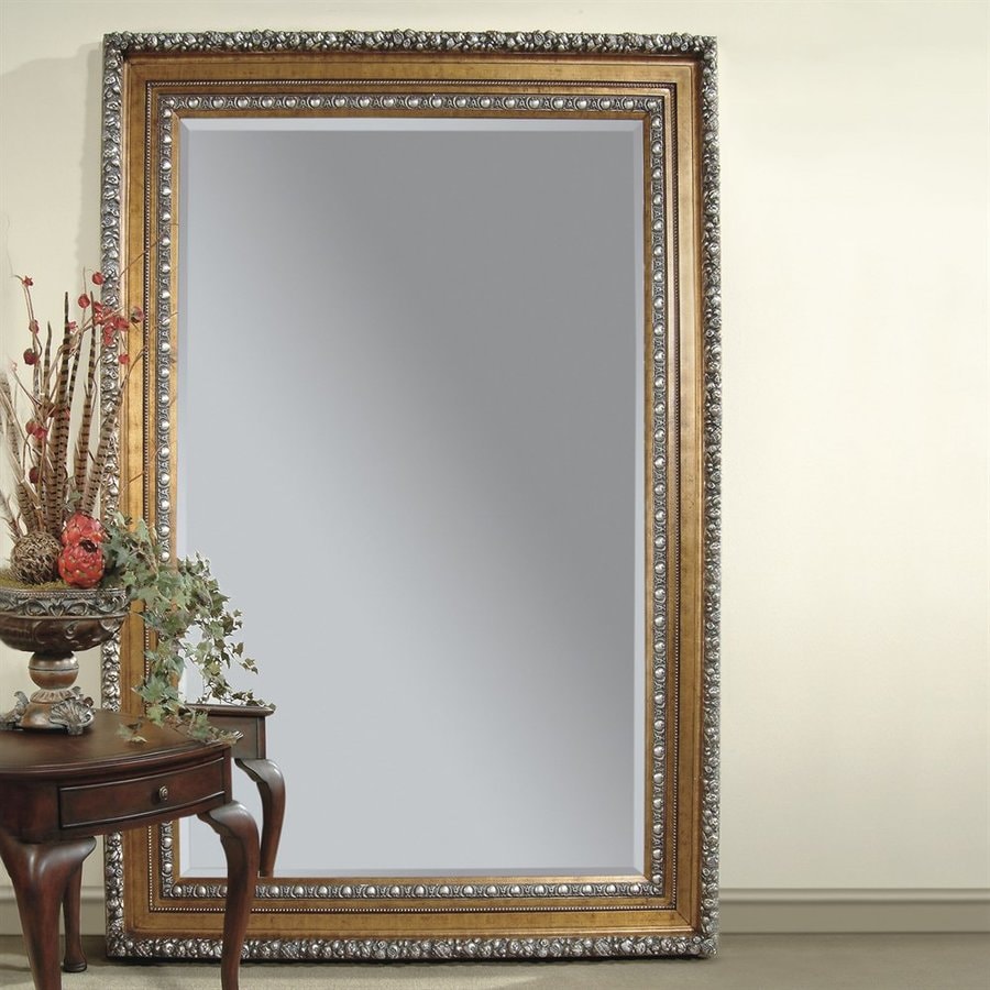 Bassett Mirror Company Amadeus 87 In L X 63 W Gold Leaf Bassett Mirror Company Amadeus 87 In L X 63 W Gold Leaf Beveled