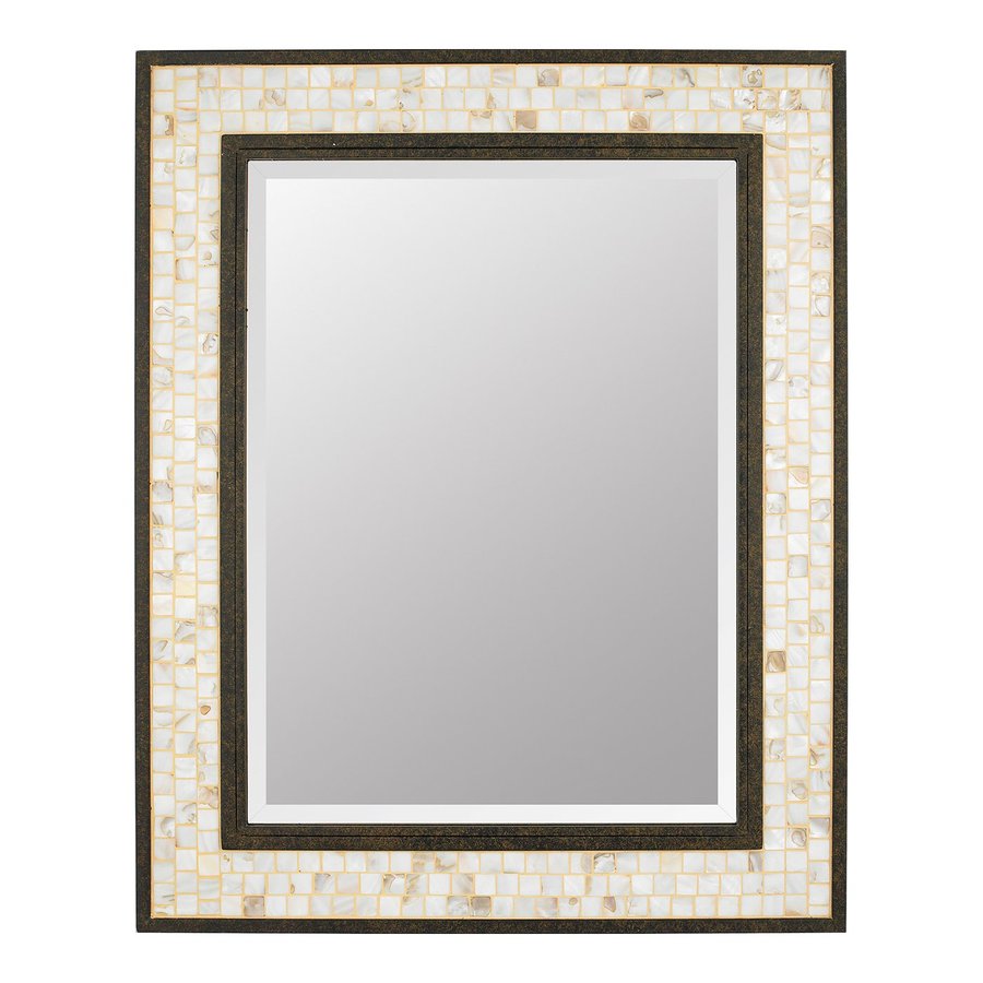 Quoizel Monterey Mosaic 24 In X 30 Malaga Beveled Rectangle Quoizel Monterey Mosaic 24 In X 30 Malaga Beveled Rectangle Framed Transitional Wall