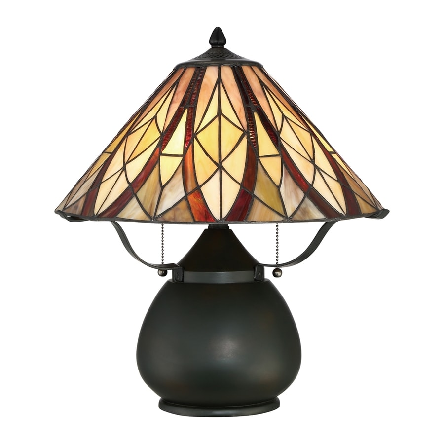 Quoizel Victory 23-in Vintage Bronze Tiffany-Style Shade at Lowes.com