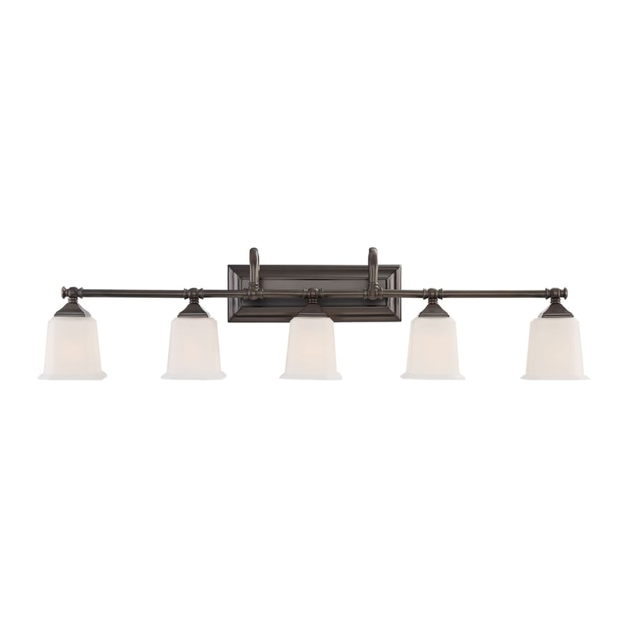Quoizel Nicholas 5 Light 41 In Harbor Bronze Bell Vanity Quoizel Nicholas 5 Light 41 In Harbor Bronze Bell Vanity