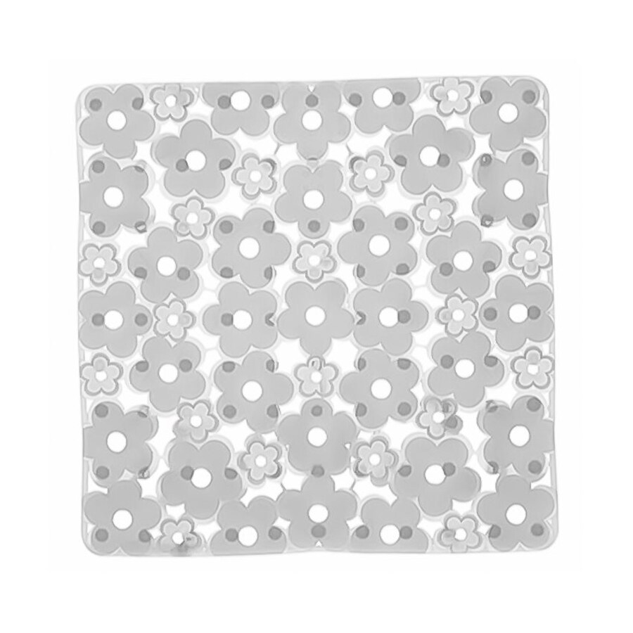 Nameeks Margherita 20.28in x 20.28in White PVC Shower Stall Mat at