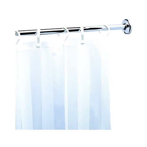 Nameeks Standard Hotel Chrome Adjustable Single Shower Curtain Rod at