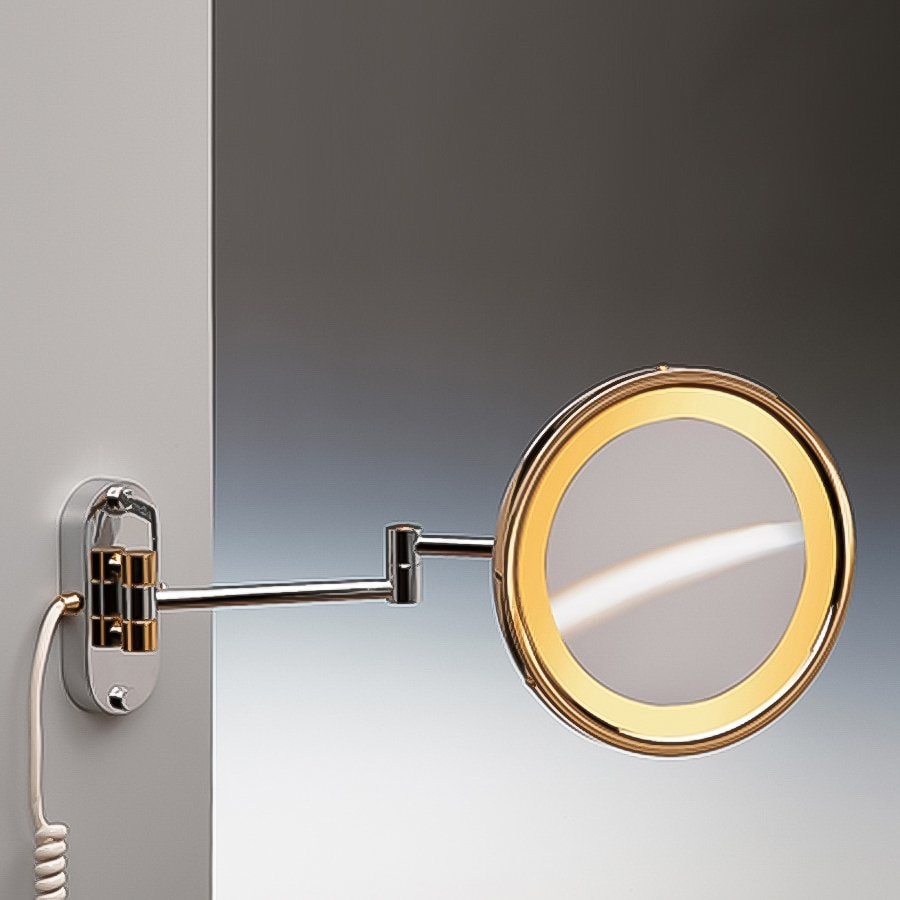 Nameeks Windisch Gold Br Magnifying Wall Mounted Vanity Nameeks Windisch Gold Br Magnifying Wall Mounted Vanity Mirror With Light