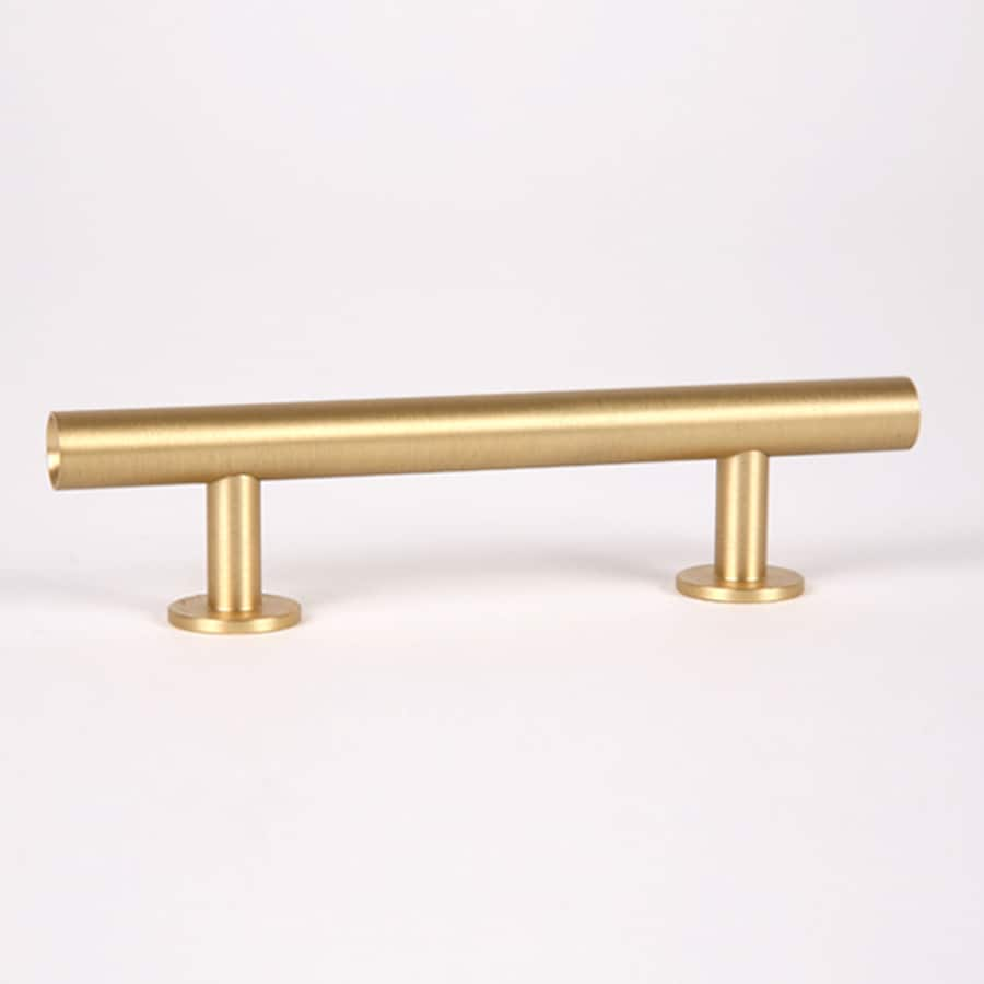 Lew S Hardware Round Bar 3 In Center To Center Brushed Brass Cabinet   1000210645 