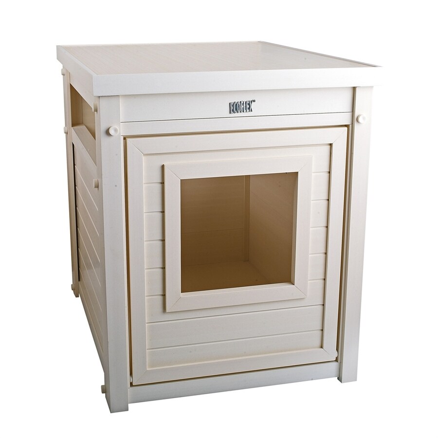 New Age Pet Antique White Hooded Litter Box At Lowes New Age Pet Antique White Hooded Litter Box
