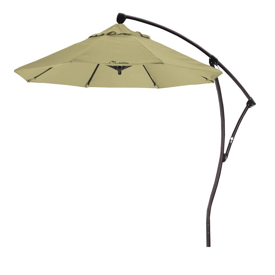 California Umbrella Antique Beige Offset 9 Ft Auto Tilt Octagon