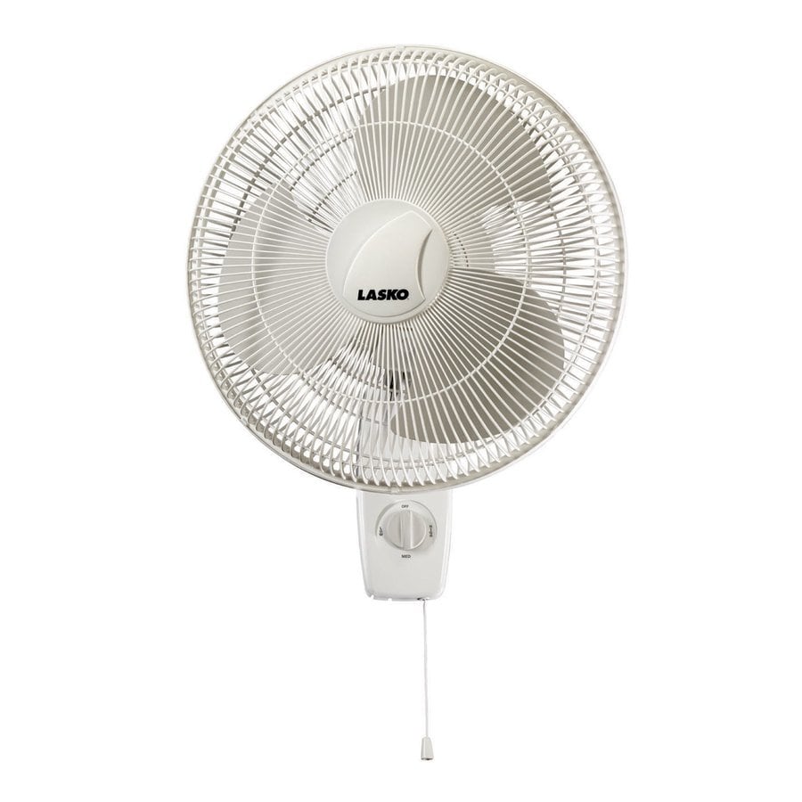 Shop Lasko 16-in 3-Speed Oscillating Wall-Mount Fan at Lowes.com - Lasko 16-in 3-Speed Oscillating Wall-Mount Fan