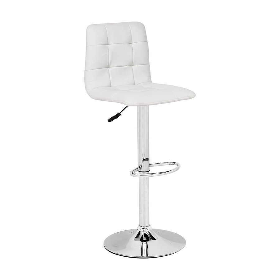 Zuo Modern Oxygen White Chrome Bar Stool At Lowes Zuo Modern Oxygen White Chrome Bar Stool