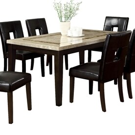 Dining Tables At Lowes Furniture Of America Lisbon Marble Rectangular Table