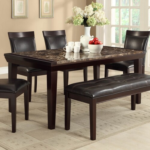 Homelegance Thurston Faux Marble Dining Table at Lowes.com