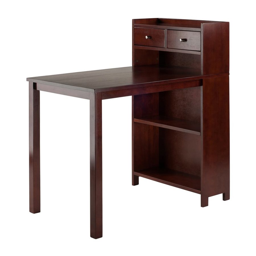 Winsome Wood Tyler Transitional Walnut Writing Desk At Lowes Com