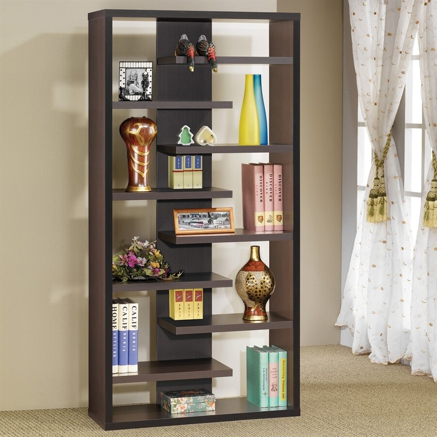 Coaster Fine Furniture Cuccino 9 Shelf Bookcase At Lowes Coaster Fine Furniture Cuccino 9 Shelf Bookcase