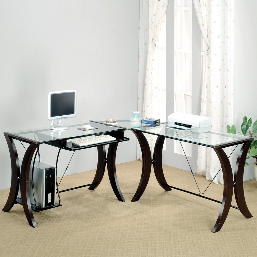 Coaster Fine Furniture Contemporary L Shaped Desk At Com Coaster Fine Furniture Contemporary L Shaped Desk