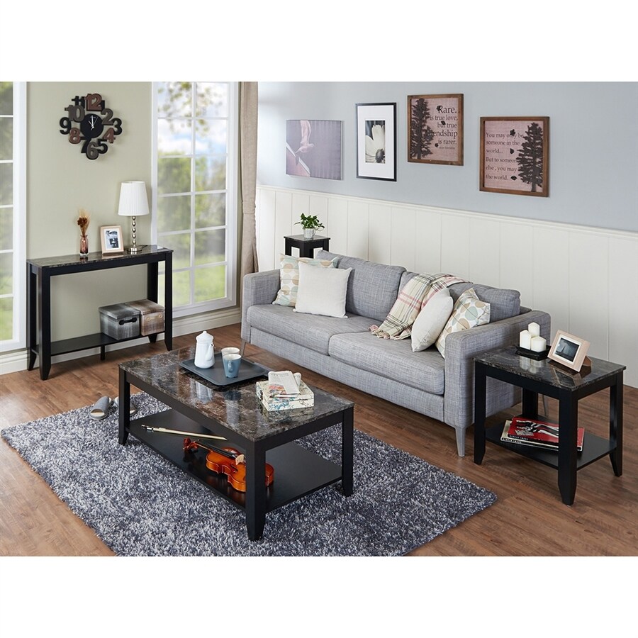 Shop Enitial Lab Medina 4-Piece Black Accent Table Set at Lowes.com Shop Enitial Lab Medina 4-Piece Black Accent Table Set at Lowes.com
