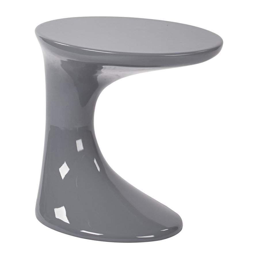 Office Star Ave Six High Gloss Grey Resin Modern End Table At Office Star Ave Six High Gloss Grey Resin Modern End Table