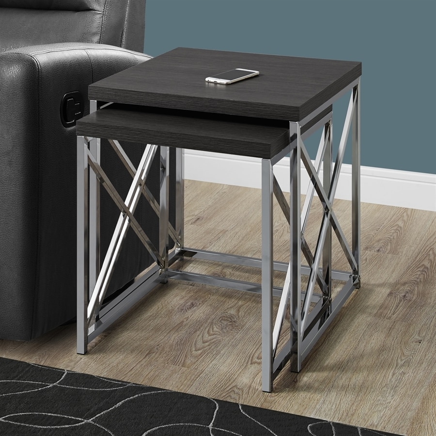 Monarch Specialties Piece Dark Gray Accent Table Set. Shop Monarch Specialties Piece Dark Gray Accent Table Set At monarch specialties piece dark gray accent table set. shop monarch specialties piece dark gray accent table set at