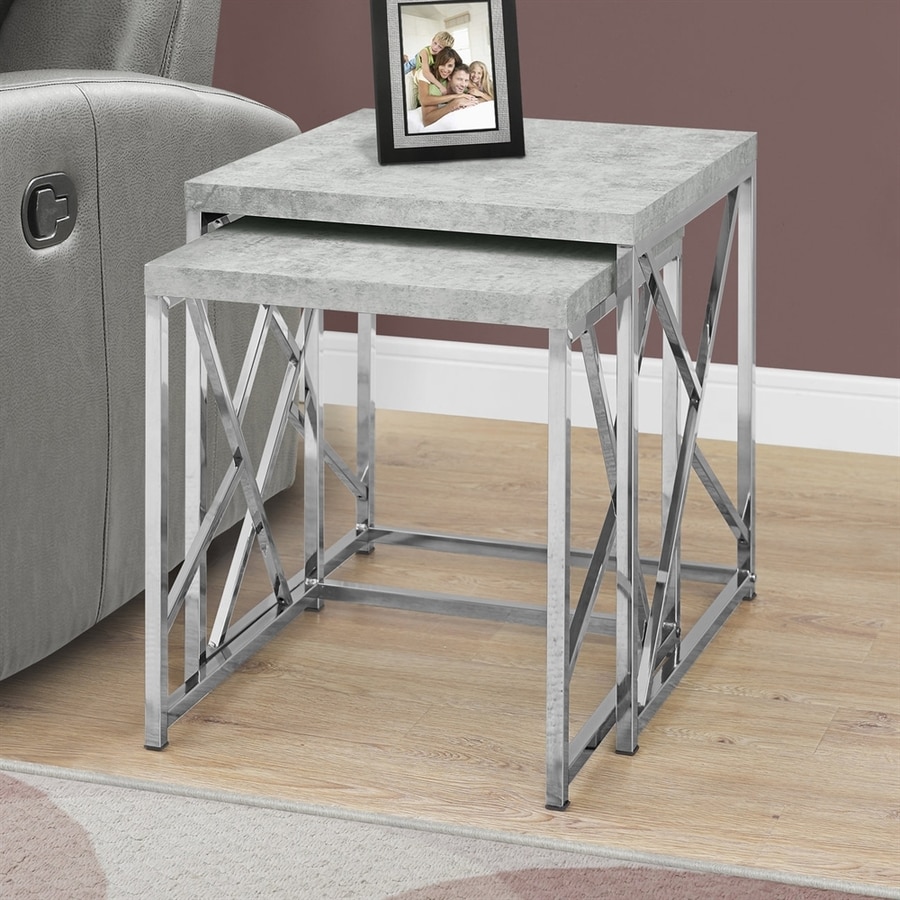 Shop Monarch Specialties 2-Piece Gray Accent Table Set at Lowes.com Shop Monarch Specialties 2-Piece Gray Accent Table Set at Lowes.com