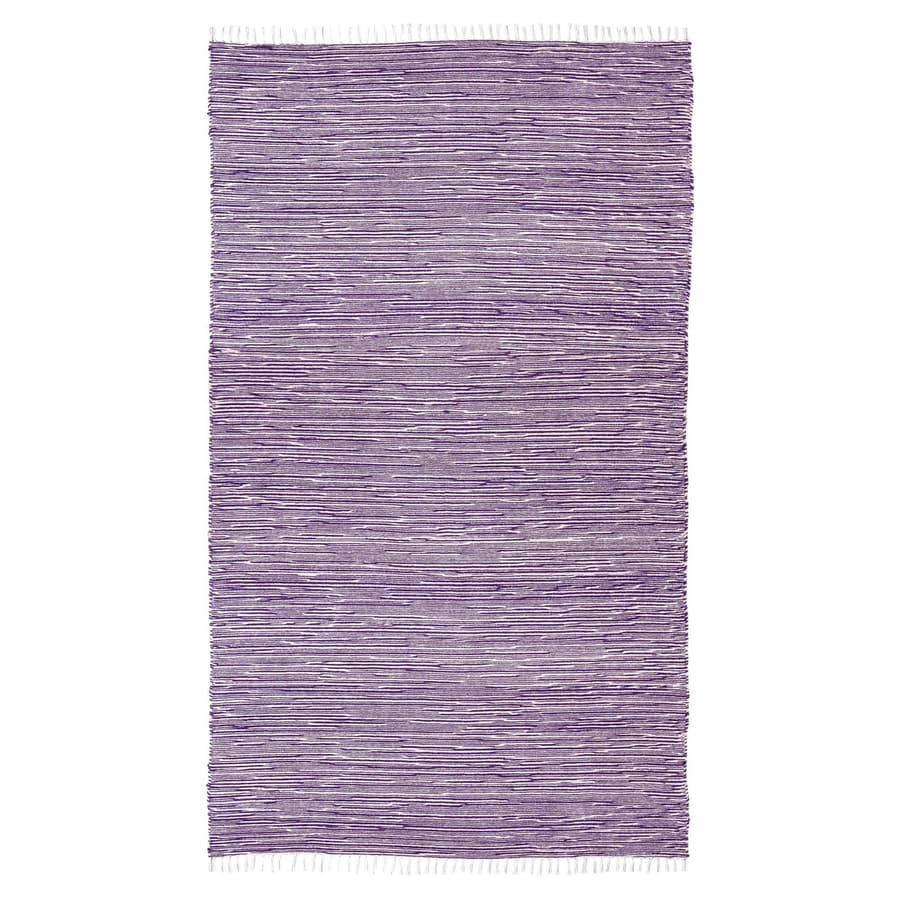 St Croix Trading Complex Purple Indoor Handcrafted Area Rug Common