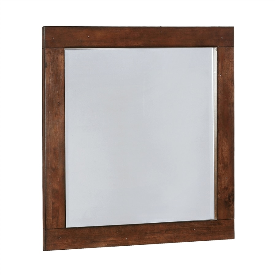 Shop Scott Living Dark Cocoa Polished Vanity Mirror at Lowes.com