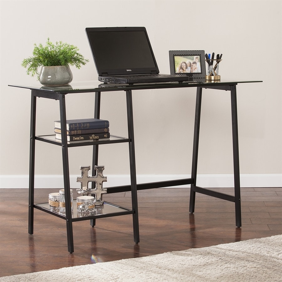 Boston Loft Furnishings Arlow Contemporary Clear Writing Desk Boston Loft Furnishings Arlow Contemporary Clear Writing Desk