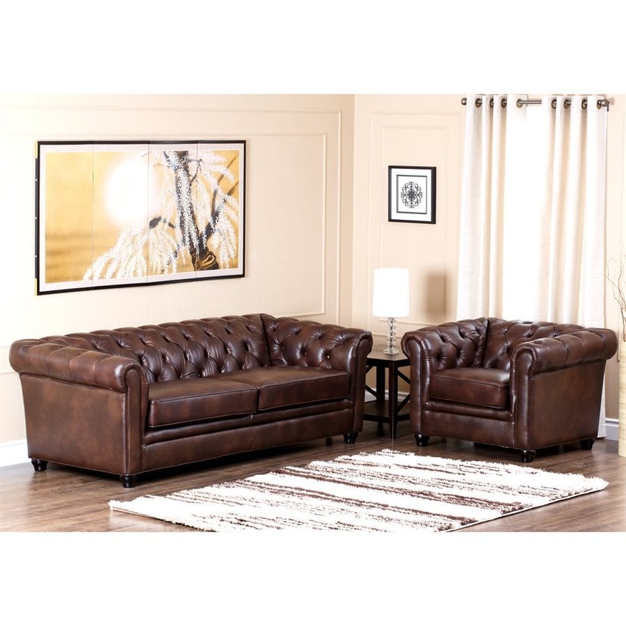 Pacific Loft 2 Piece Foyer Chestnut Brown Living Room Set At Lowes Com