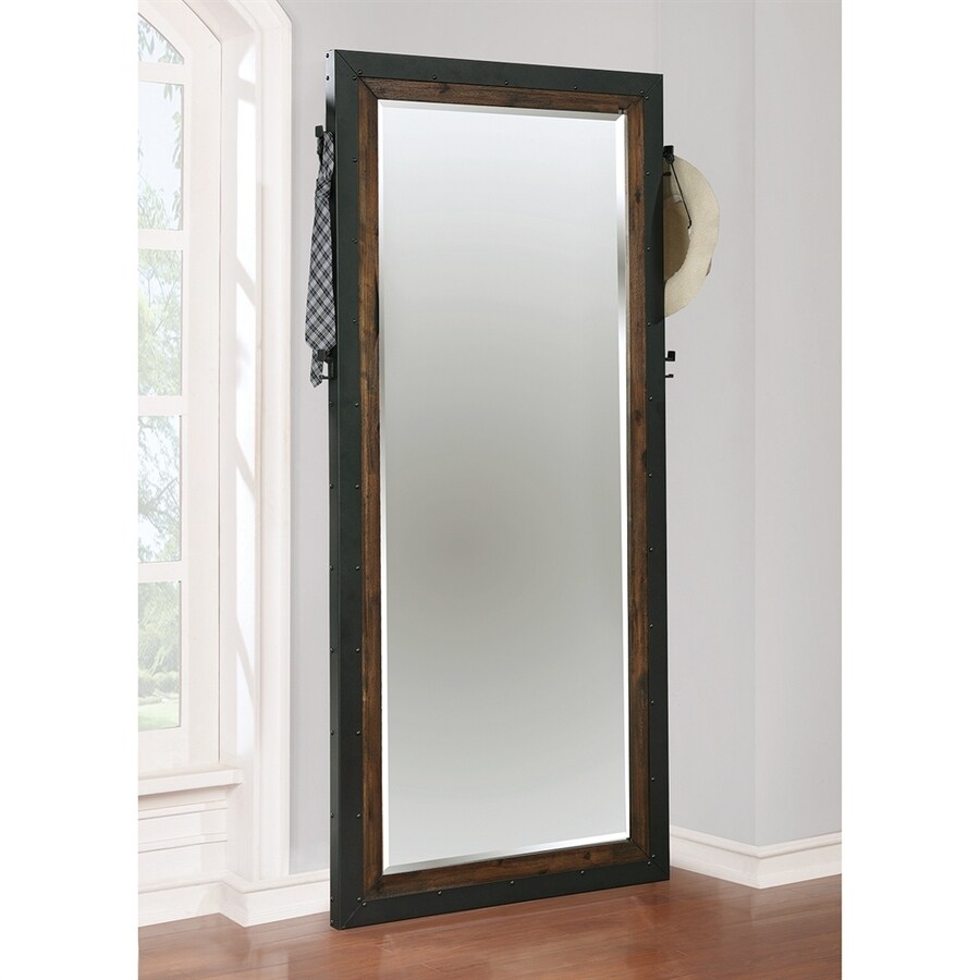 Scott Living Ellison Vintage Bourbon Beveled Rectangle Floor Scott Living Ellison Vintage Bourbon Beveled Rectangle Floor Mirror