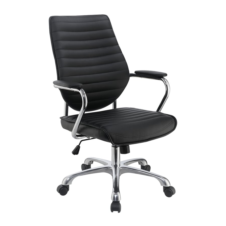 Scott Living Black Contemporary Desk Chair at Lowes.com