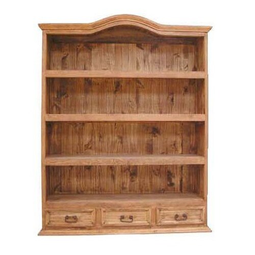 Million Dollar Rustic Natural 4Shelf Bookcase at