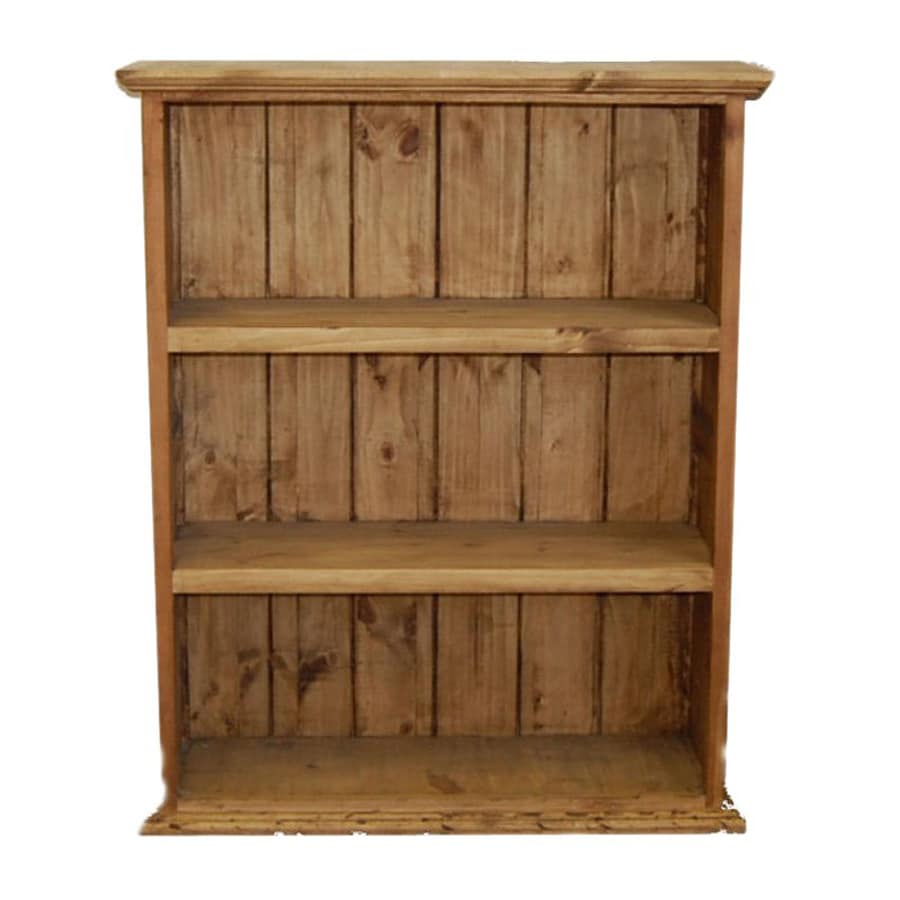 Million Dollar Rustic Natural 3Shelf Bookcase at